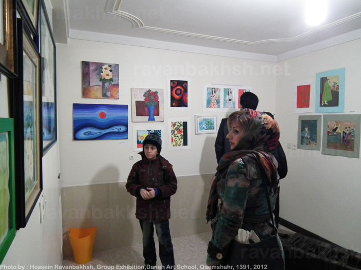 افتتاحیه نمایشگاه گروهی هنرجویان آموزشگاه های قائمشهر در آکوزشگاه آزاد هنری دانه