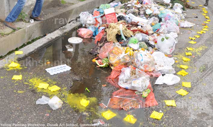 اجرای جلال الدین مشمولی در ورک شاپ نقاشی های زرد، دیماه ۱۳۹۱، قائمشهر